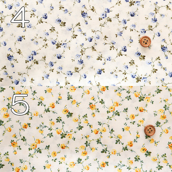 Cotton Scare Printed Fabric - Mini Flower - nomura tailor