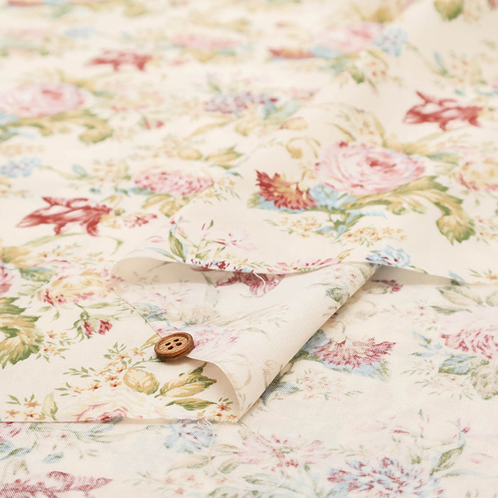 Cotton Scare Printed Fabric - Bouquet - nomura tailor