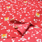 Cotton Lawn Print Fabric - echino FOX - nomura tailor