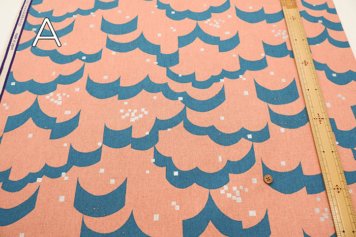 C/L Canvas Print Fabric echino float - nomura tailor