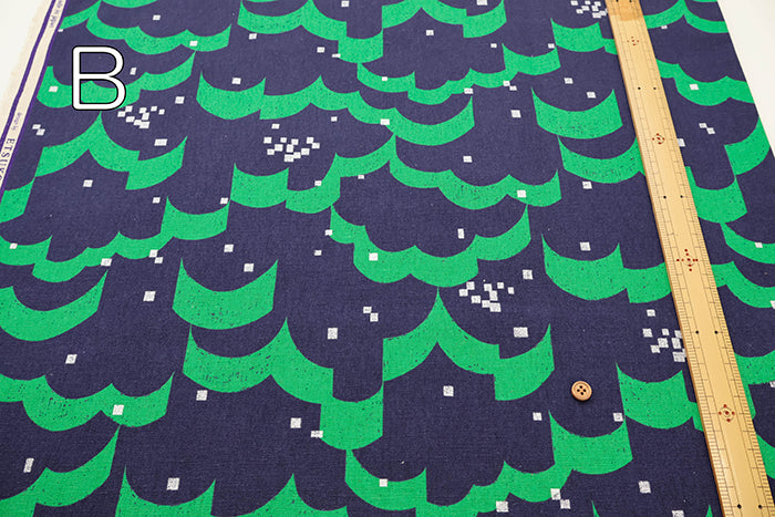 C/L Canvas Print Fabric echino float - nomura tailor
