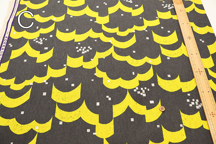 C/L Canvas Print Fabric echino float - nomura tailor