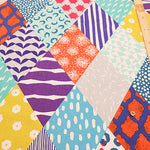 C/L Canvas Print Fabric echino Rhombus - nomura tailor