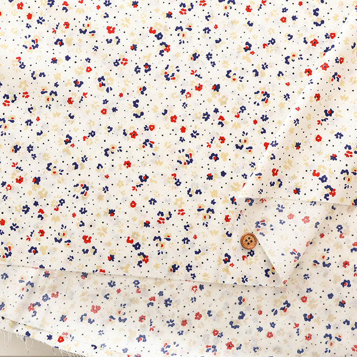 60"Cotton Lawn Fabric Flownny - Small Floral - nomura tailor