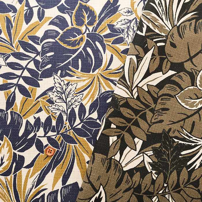 Cotton Piqué Print Fabric - Resort Monotone - nomura tailor