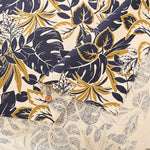Cotton Piqué Print Fabric - Resort Monotone - nomura tailor