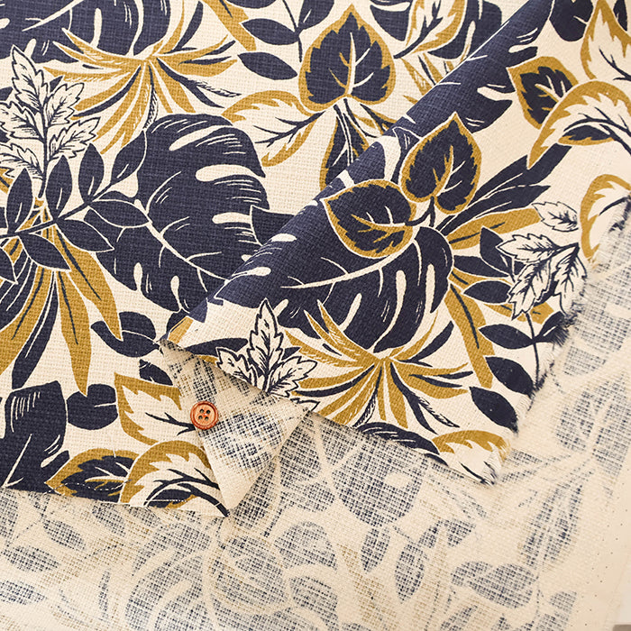 Cotton Piqué Print Fabric - Resort Monotone - nomura tailor