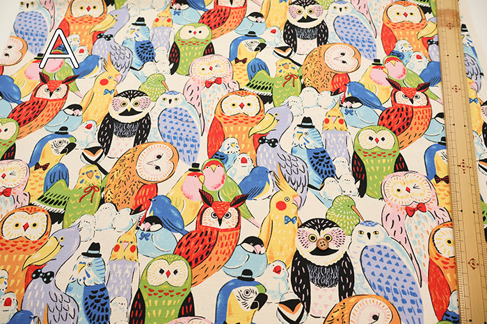 Cotton Oxford Fabric Powerful animal - Bird - nomura tailor