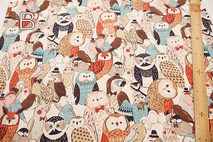 Cotton Oxford Fabric Powerful animal - Bird - nomura tailor