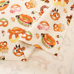 Cotton Oxford Fabric - Delicious Animal Pretzel Dog - nomura tailor