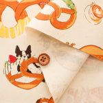 Cotton Oxford Fabric - Delicious Animal Pretzel Dog - nomura tailor