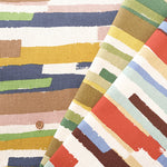 C/L Canvas Print Fabric - Border Brush - nomura tailor