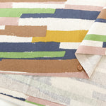 C/L Canvas Print Fabric - Border Brush - nomura tailor