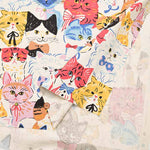 Cotton Oxford Printed Fabric - Powerful Animal Cat - nomura tailor
