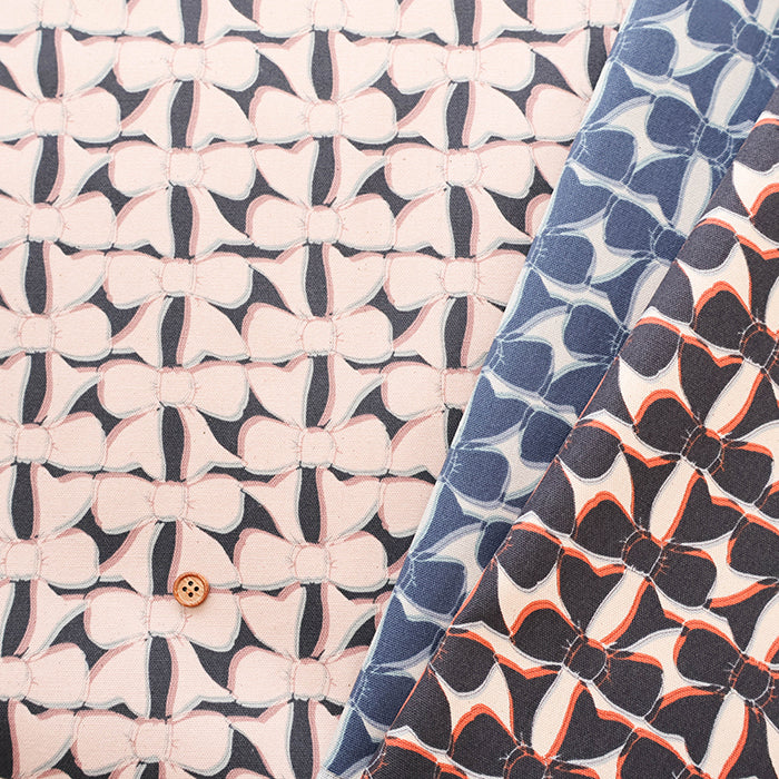 Cotton Oxford Fabric Linnea Ribbon - nomura tailor