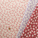 Cotton Muslin Printed Fabric - Mini Print Bichon Frise - nomura tailor