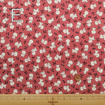 Cotton Muslin Printed Fabric - Mini Print Bichon Frise - nomura tailor