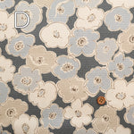 Cotton Oxford Fabric Smorkybotanical Poppy - nomura tailor