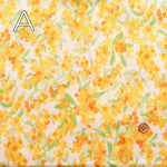 Cotton Double Gauze Print Fabric - Mimosa - nomura tailor