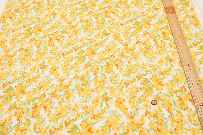 Cotton Double Gauze Print Fabric - Mimosa - nomura tailor