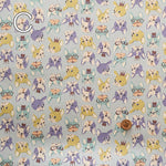 Cotton Oxford Fabric - Mini Print French Bulldog - nomura tailor