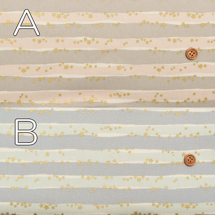 Cotton Oxford Fabric -  Linnea Basic - Strip with stars pattern - nomura tailor