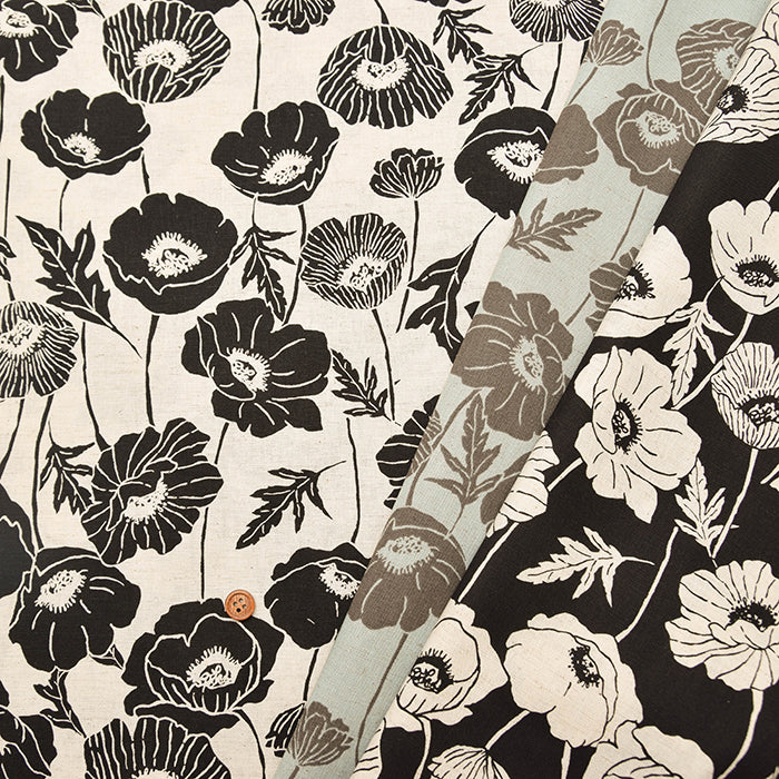 C/L muslin Print Fabric - Linnea Botanica - nomura tailor