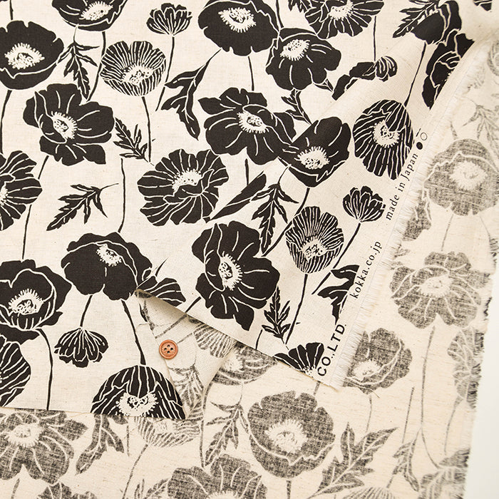 C/L muslin Print Fabric - Linnea Botanica - nomura tailor