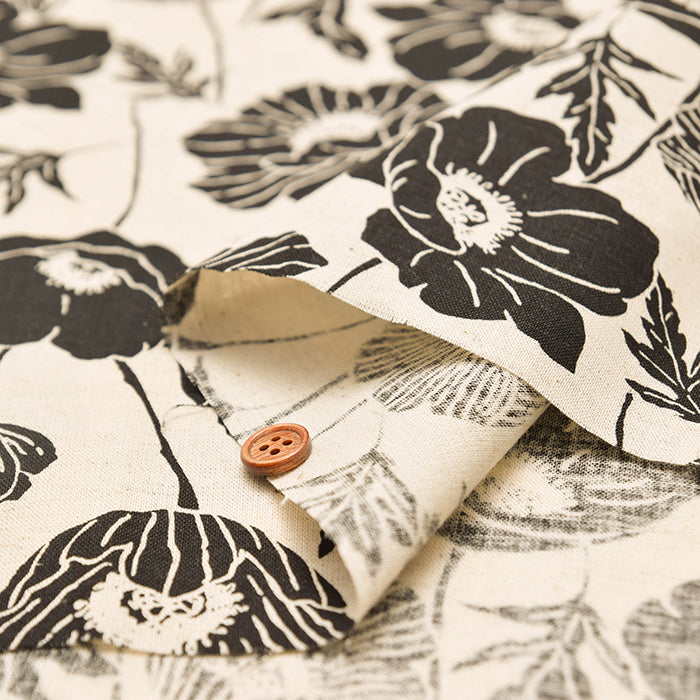 C/L muslin Print Fabric - Linnea Botanica - nomura tailor