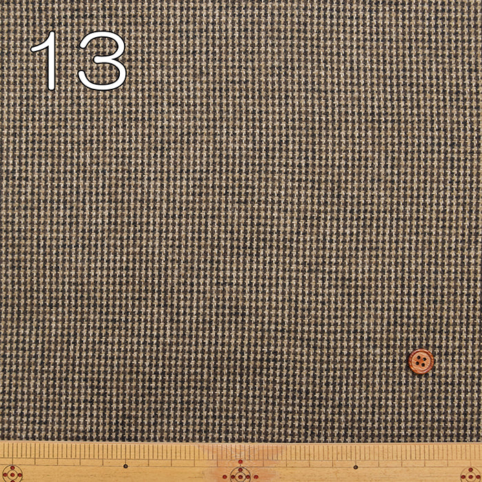 COTTON TWEED Fabric - Houndstooth - nomura tailor