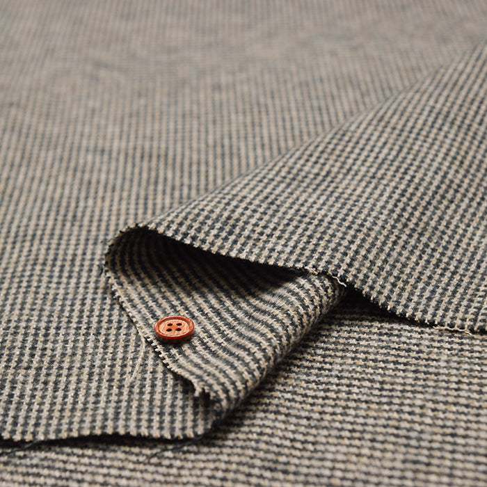 COTTON TWEED Fabric - Houndstooth - nomura tailor