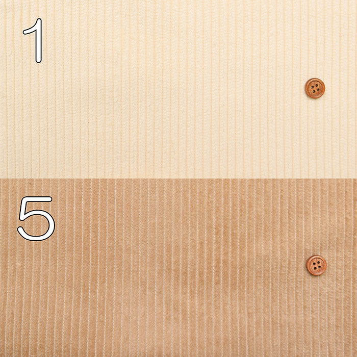 Cotton 6-Wale Corduroy Fabric - Plain - nomura tailor
