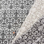 Cotton Oxford Print Quilted Fabric  - Damask - nomura tailor