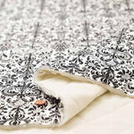 Cotton Oxford Print Quilted Fabric  - Damask - nomura tailor