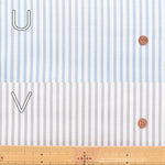 Cotton Oxford Printed Fabric - Stripe - nomura tailor