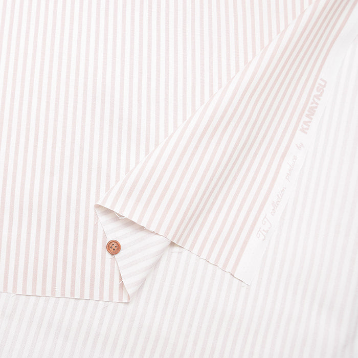 Cotton Oxford Printed Fabric - Stripe - nomura tailor