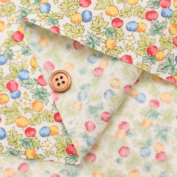 Cotton Square Printed Fabric - Fruits - nomura tailor