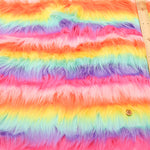 Made in China Polyester Rainbow Fur Fabric - nomura tailor