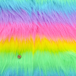 Made in China Polyester Rainbow Fur Fabric - nomura tailor