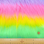 Made in China Polyester Rainbow Fur Fabric - nomura tailor