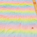 Made in China Polyester Rainbow Fur Fabric - nomura tailor