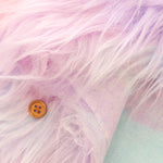 Made in China Polyester Rainbow Fur Fabric - nomura tailor