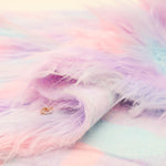Made in China Polyester Rainbow Fur Fabric - nomura tailor