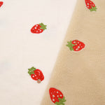Made in China - Boa Embroidered Fabric - Strawberry - nomura tailor