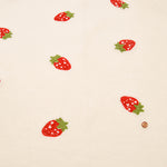 Made in China - Boa Embroidered Fabric - Strawberry - nomura tailor
