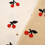 Made in China - Boa Embroidered Fabric - Cherry - nomura tailor