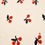 Made in China - Boa Embroidered Fabric - Cherry - nomura tailor
