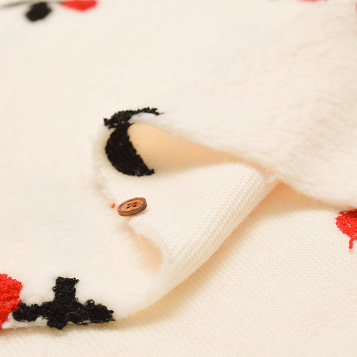 Made in China - Boa Embroidered Fabric - Cherry - nomura tailor