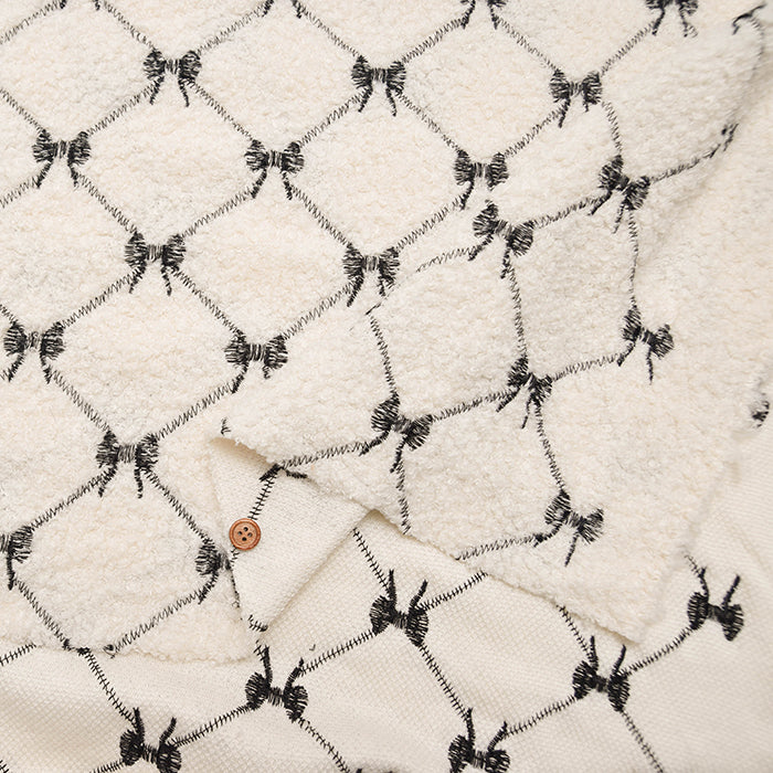 Made in China Poodle Embroidered Fabric - Ribbon - nomura tailor