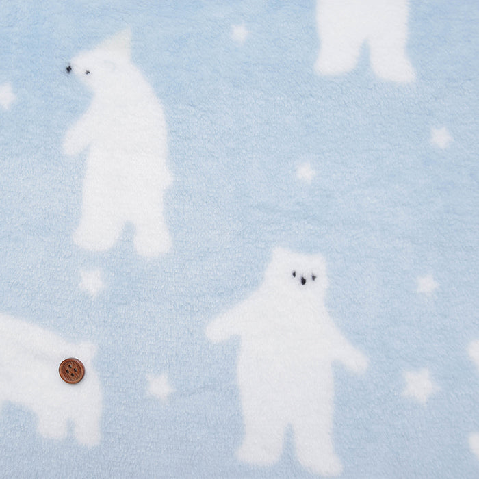 Chinese made  Microfiber Fur Print Fabric - Polar Bear - nomura tailor